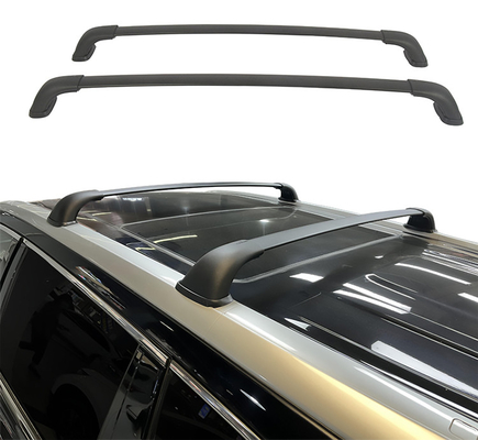 ซื้อ อลูมิเนียมสีเงินสีดำล็อคได้ Universal Cross Bar Rails สำหรับรถกระบะ SUV online manufacture