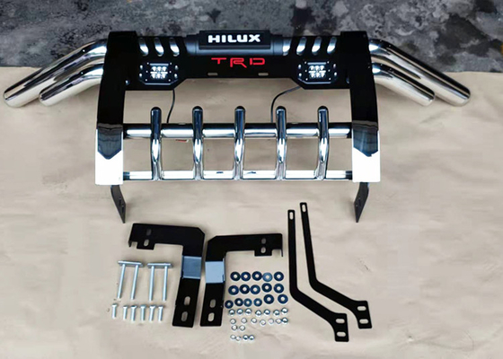 กระบะบาร์กระบะเหล็กโลหะสีดำ Hilux Vigo Bull Bar