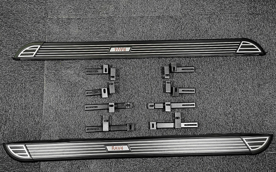 OEM อลูมิเนียมอัลลอยด์ Toyota Rav4 วิ่งบอร์ดขั้นตอนด้านข้างรถยนต์อุปกรณ์เสริม